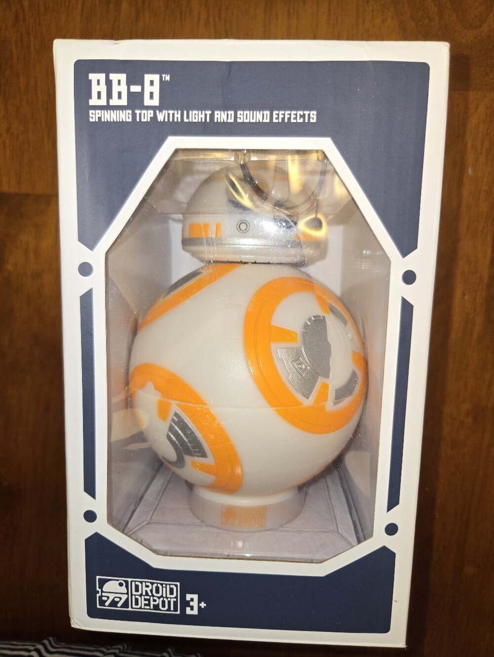 Disney BB-8 Spinning Droid Top - White & Orange